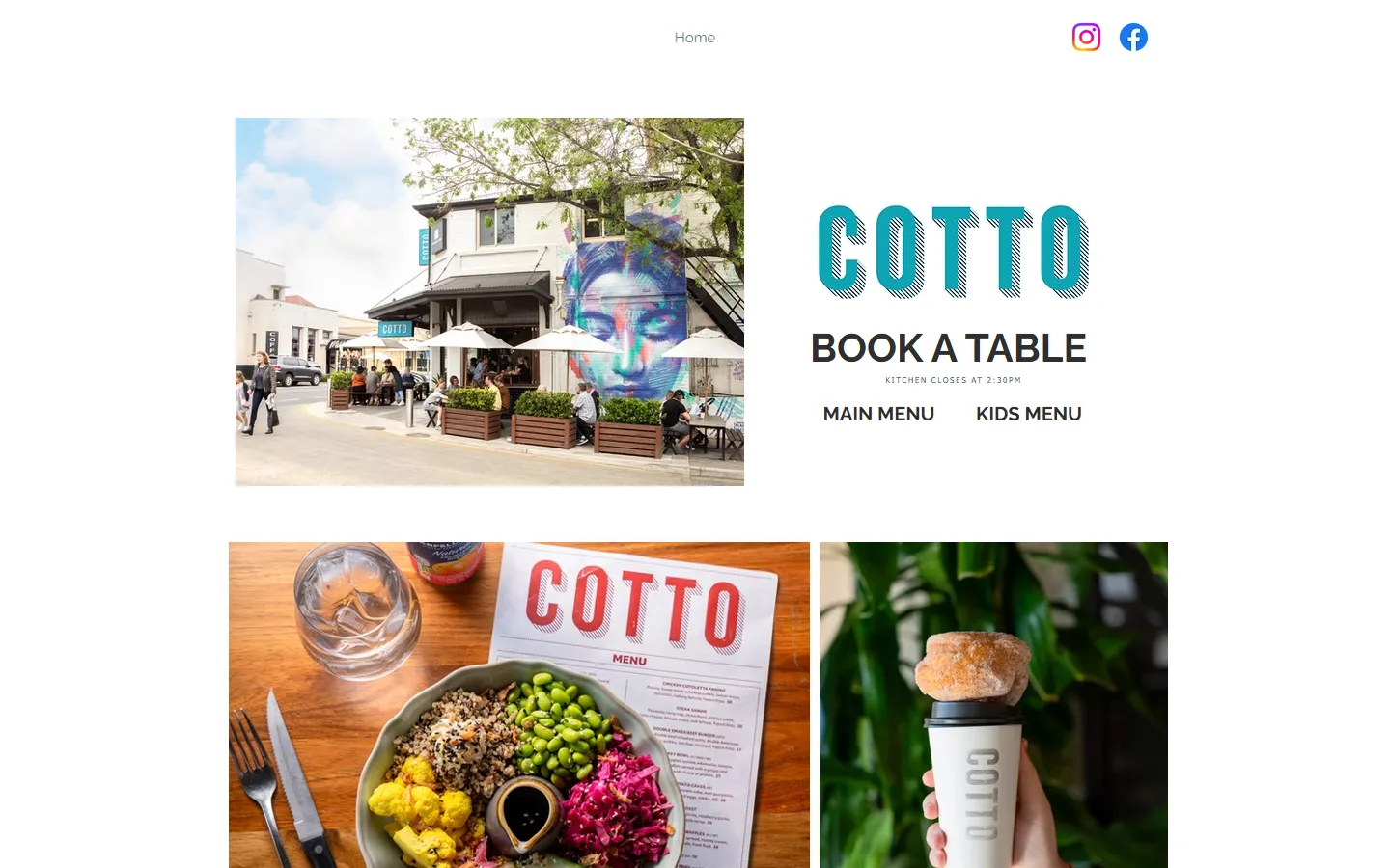The current Cotto website